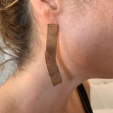 Amy Delson Copper Earrings on model